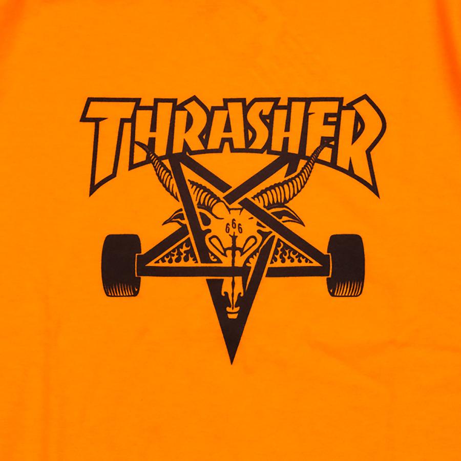THRASHER（スラッシャー） THRASHER SKATEGOAT S/S TEE safety orang T