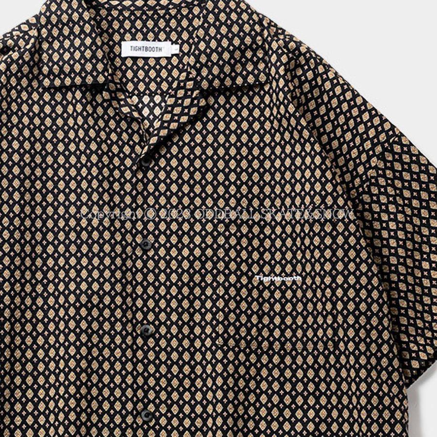タイトブース TBPR TIGHTBOOTH RHOMBUS SHIRT Black 半袖シャツ RHOMBUS タイトブース TBPR TIGHTBOOTH SHIRT Black