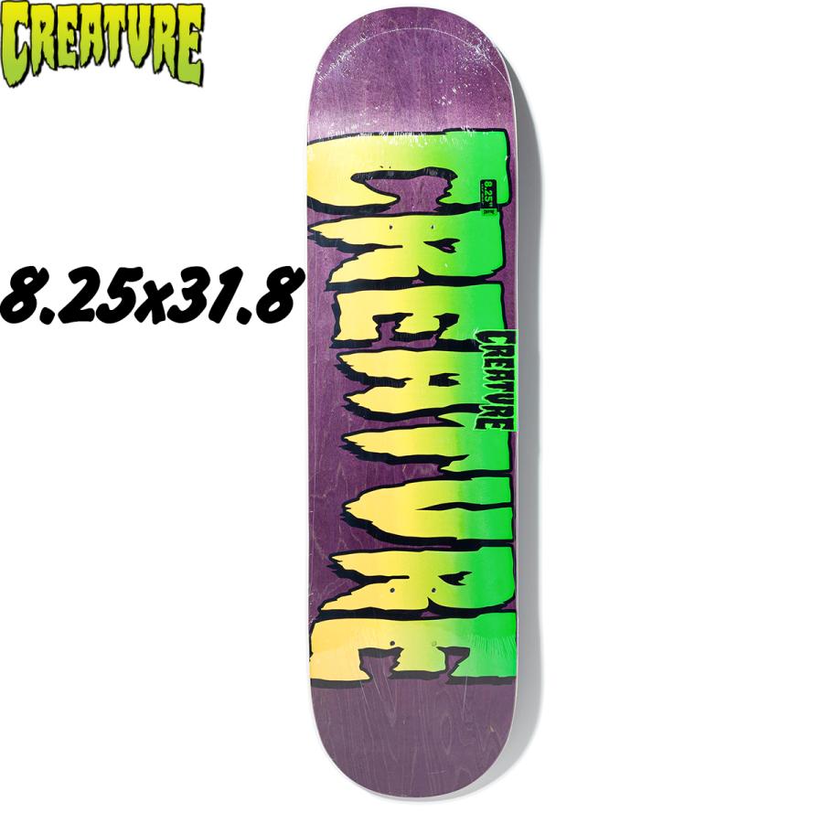 CREATURE SKATEBOARDS LOGO STUMPS 8.25 クリーチャー スケボー デッキ｜oddball-skate-snow