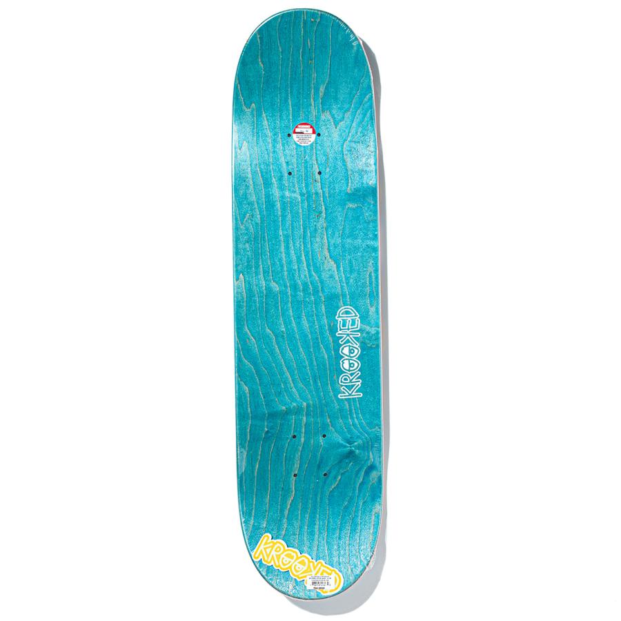 KROOKED クルキッド 8.06インチ スケボー デッキ TEAM EYES blue KROOKED クルキッド 8.06インチ スケボー デッキ TEAM EYES blue