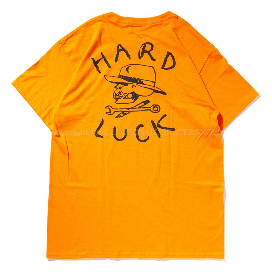 HARD LUCK OG LOGO S/S TEE orange ハードラック 半袖Tシャツ｜oddball-skate-snow｜03