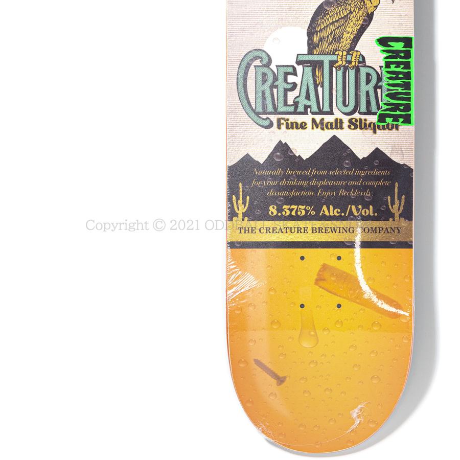 CREATURE SKATEBOARDS EVERSLICK MALT SLIQUOR SM 8.375インチ クリーチャー スケボー デッキ エバースリック｜oddball-skate-snow｜04