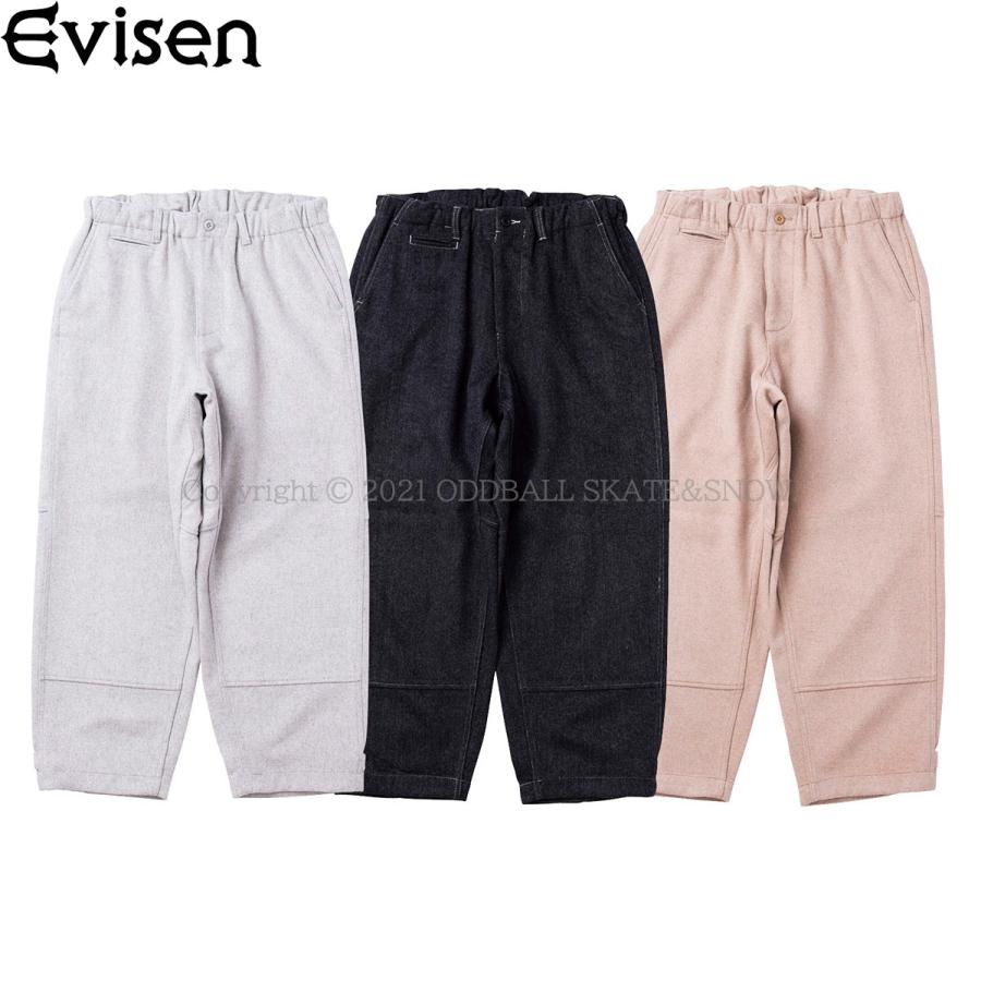 EVISEN STITCH WOOL PANTS エビセン ウール ワイドパンツ : 5868