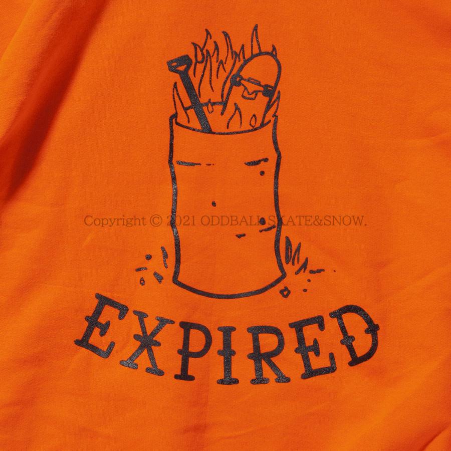 OUR LIFE BURNT HOODIE orange アワーライフ スウェットパーカー プルオーバー｜oddball-skate-snow｜05