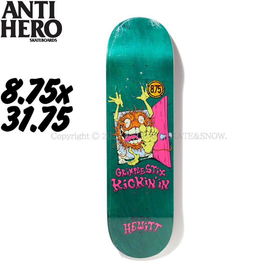 ANTI HERO SKATEBOARDS HEWITT GRIMPLE SNIPS purple 8.4 アンタイヒーロー スケボー デッキ