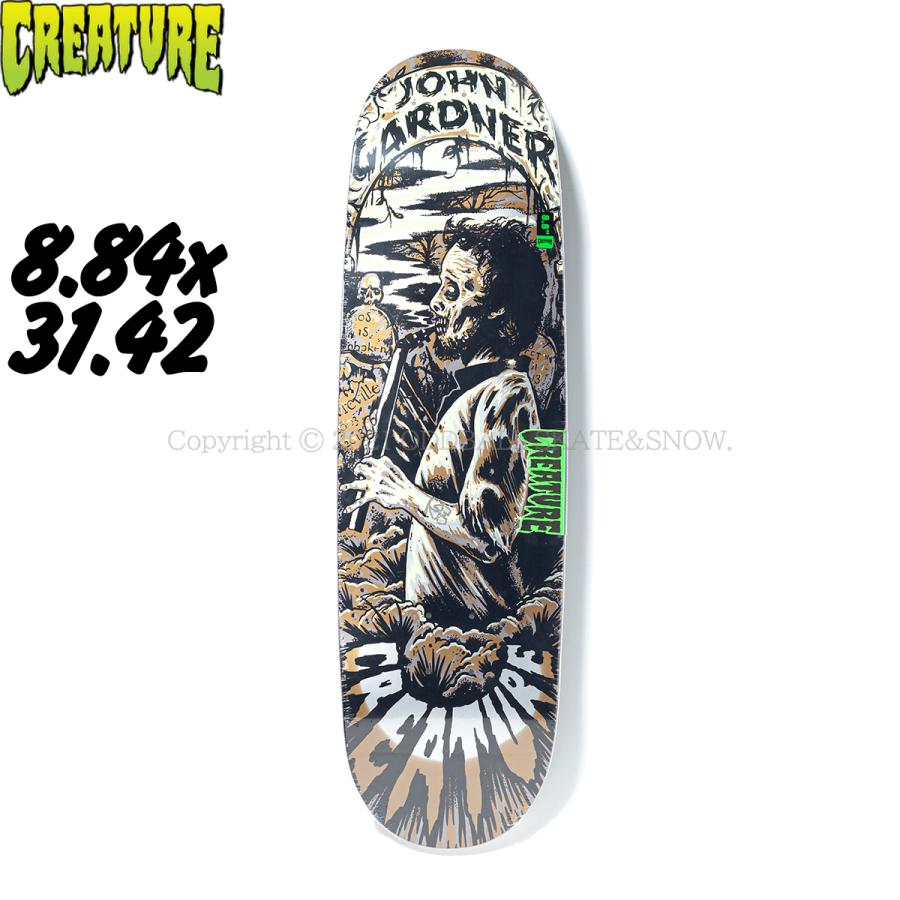 CREATURE SKATEBOARDS GARDNER HORRIFICO 8.84 クリーチャー スケボー デッキ ジョーン・ガードナー｜oddball-skate-snow