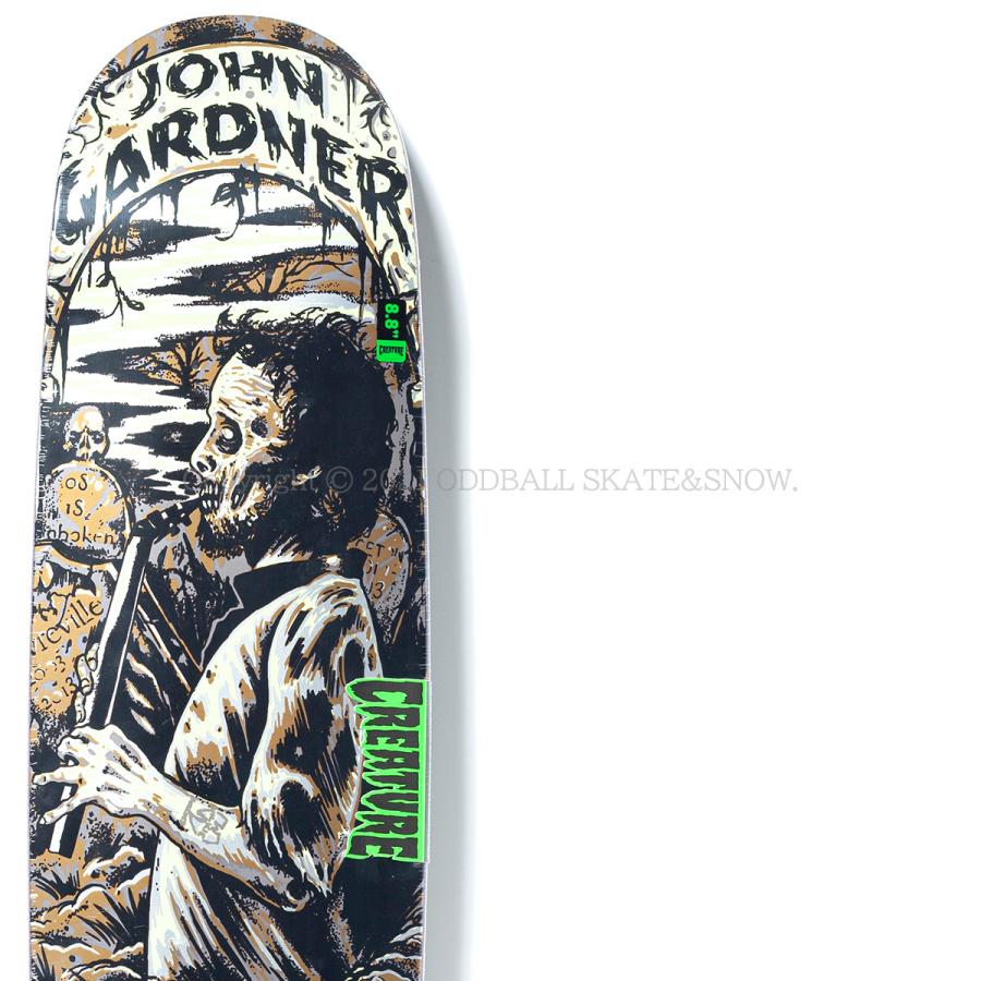 CREATURE SKATEBOARDS GARDNER HORRIFICO 8.84 クリーチャー スケボー デッキ ジョーン・ガードナー｜oddball-skate-snow｜03