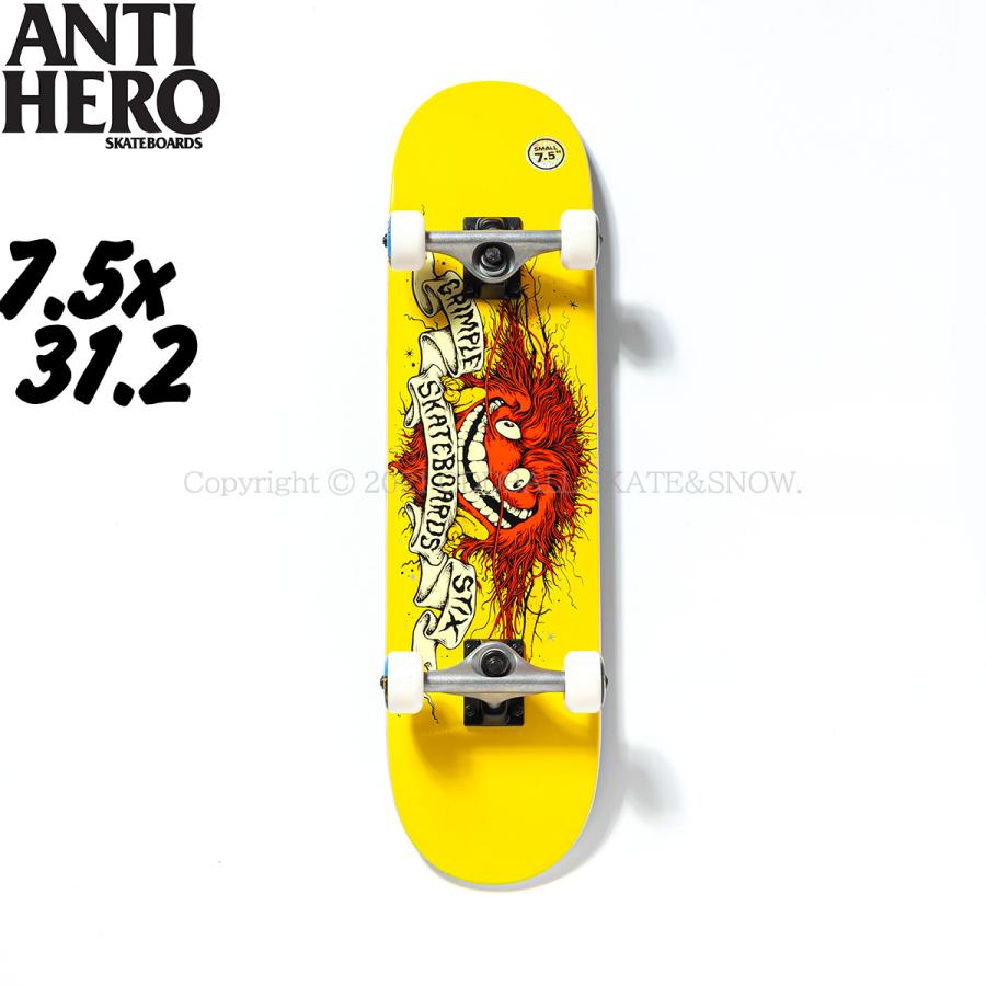 販売取寄 キッズ スケボーコンプリート 7.5 完成品 ANTI HERO GRIMPLE EAGLE COMPLETE 7.5