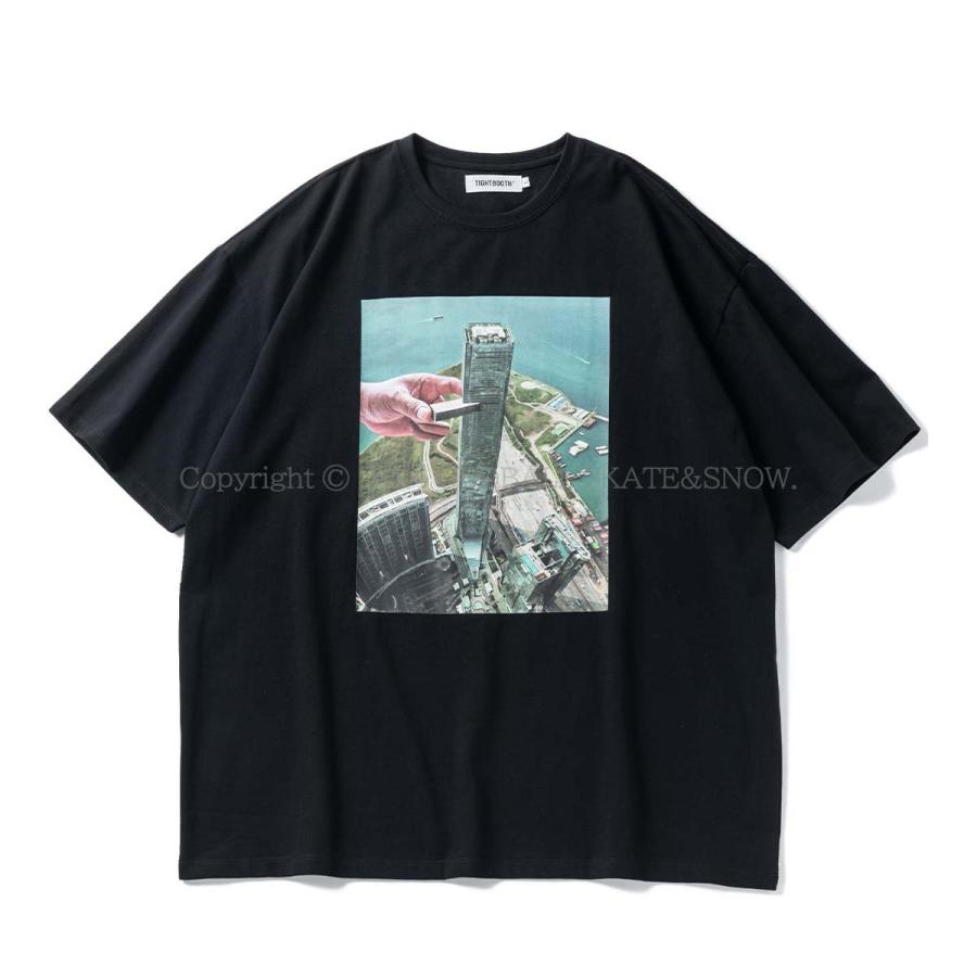 タイトブース ワイドシルエット オーバーサイズT ビッグTシャツ TBPR TIGHTBOOTH JENGA T-SHIRT｜oddball-skate-snow｜03