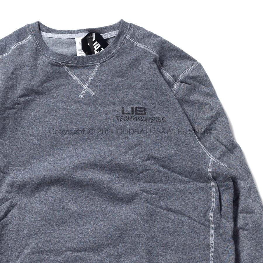 LIB TECH（リブテック） 正規品 LIBTECH SKELETON ECO CREW GREY スウェット スカル : ODDBALL ...