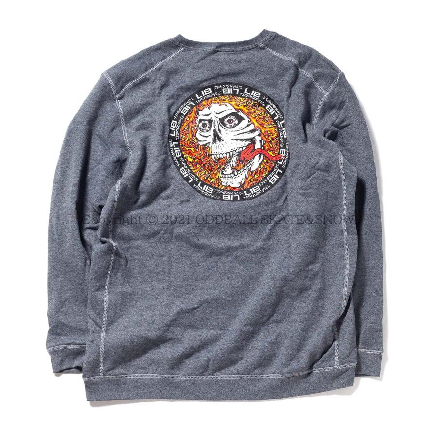 LIB TECH（リブテック） 正規品 LIBTECH SKELETON ECO CREW GREY スウェット スカル : ODDBALL ...