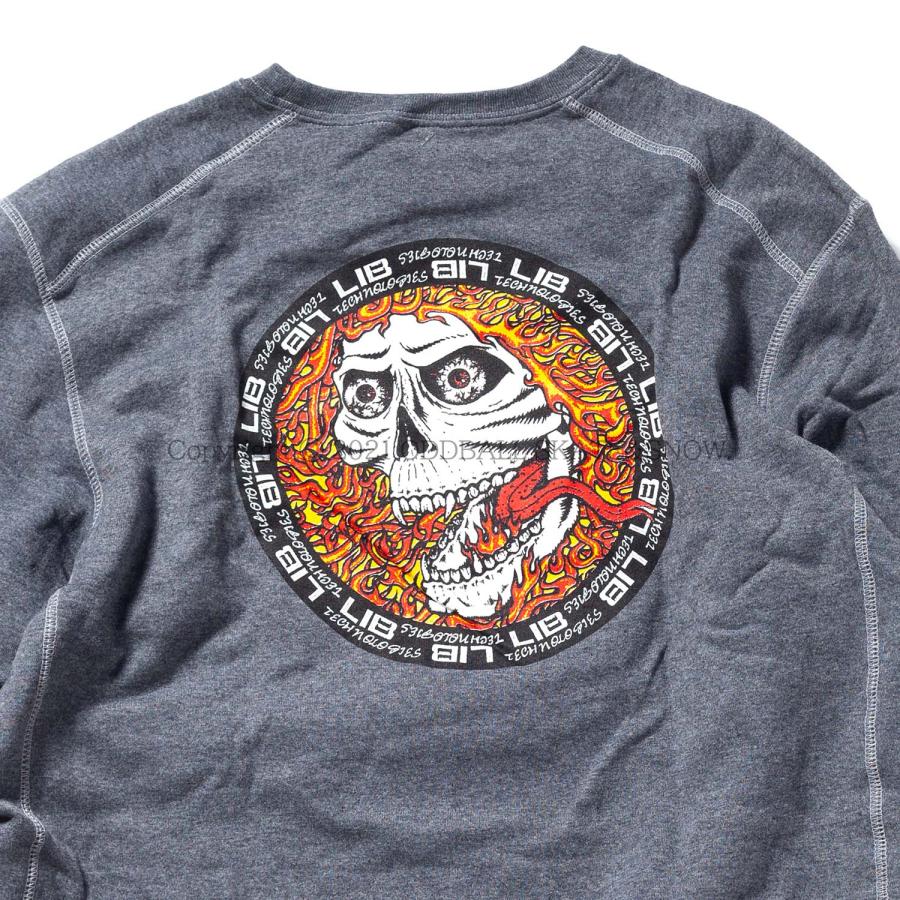 LIB TECH（リブテック） 正規品 LIBTECH SKELETON ECO CREW GREY スウェット スカル : ODDBALL ...
