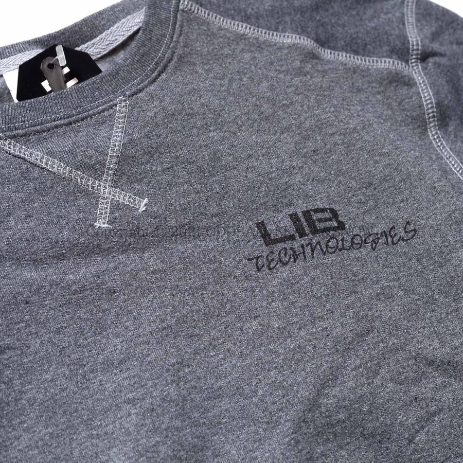 LIB TECH（リブテック） 正規品 LIBTECH SKELETON ECO CREW GREY スウェット スカル : ODDBALL ...
