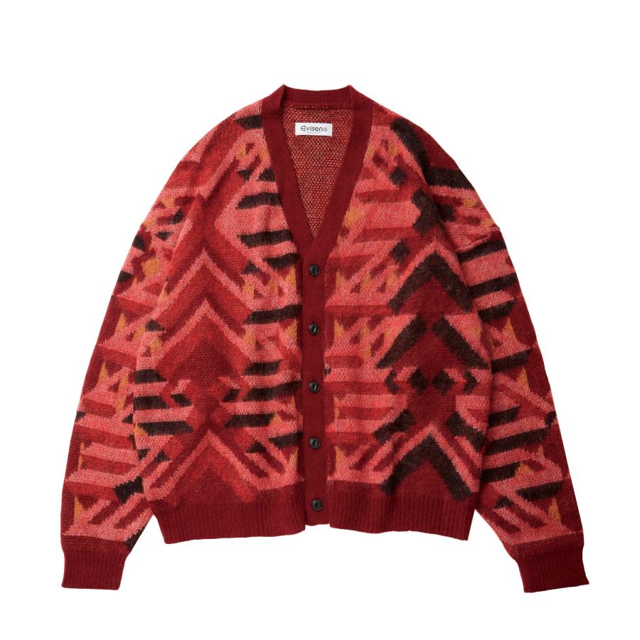 EVISEN EVIJO MOHAIR CARDIGAN エビセン エビホ柄 カーディガン ニット