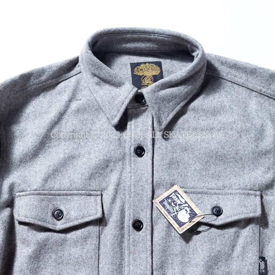 GREENCLOTHING 23-24 GREEN CLOTHING WOOL FLANNEL SHIRTS Ash GREENCLOTHING 23-24 GREEN CLOTHING WOOL FLANNEL SHIRTS Ash