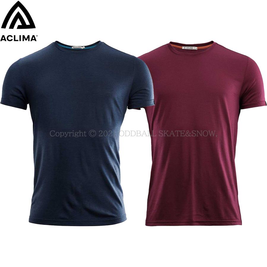 アクリマ ライトウール ラウンドネック Tシャツ ACLIMA
