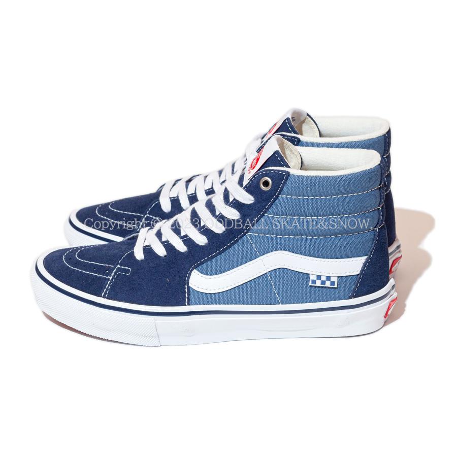 バンズ スケハイ スケートハイ VANS SKATE SK8-HI Navy/White VN0A5FCCNAV｜oddball-skate-snow｜02