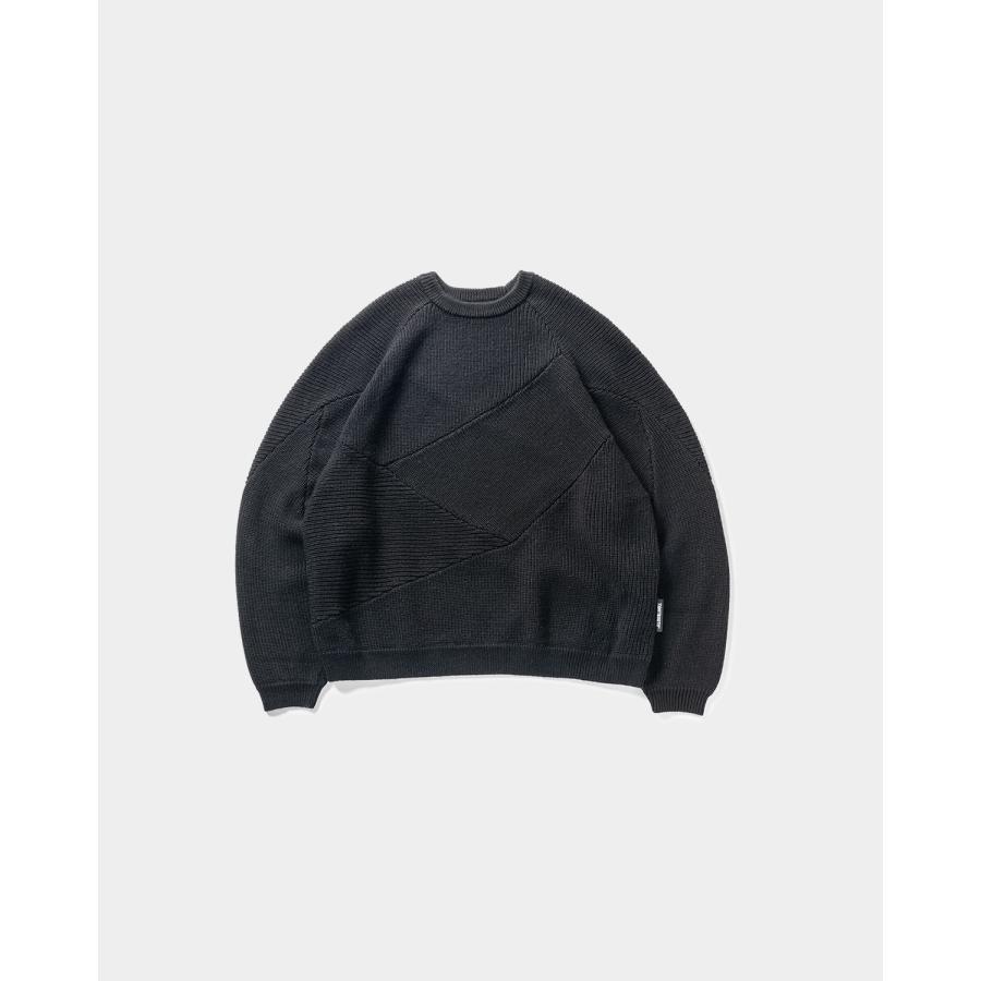 TIGHTBOOTH SPLICE KNIT SWEATERタイトブース黒ニット TIGHTBOOTH PRODUCTION（タイトブースプロダクション） タイトブース