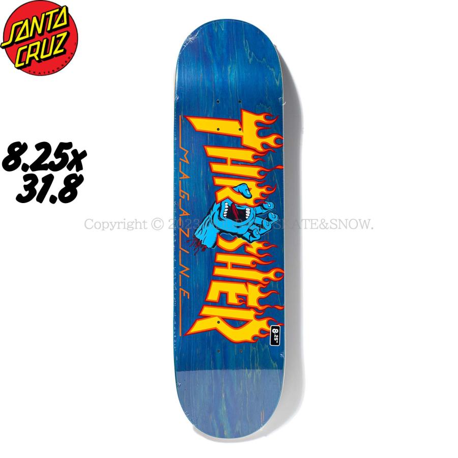 SANTA CRUZ SANTACRUZ THRASHER SCREAMING FLAME LOGO 8.25 SANTA CRUZ SANTACRUZ THRASHER SCREAMING FLAME LOGO 8.25