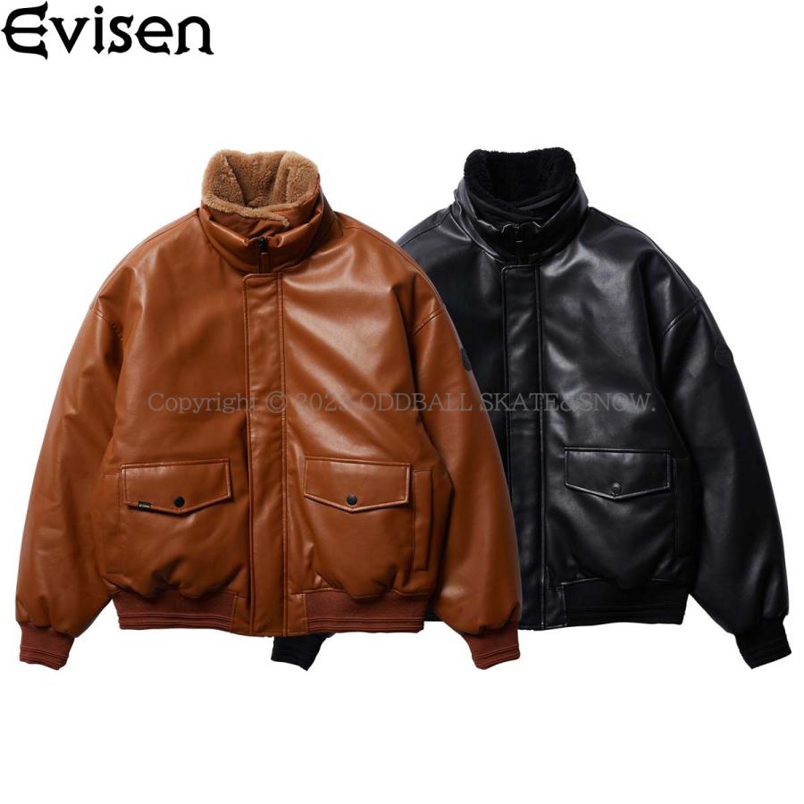 EVISEN 2-WAY COLLAR LEATHER DOWN JACKET エビセン ダウンジャケット :7737:ODDBALL ...