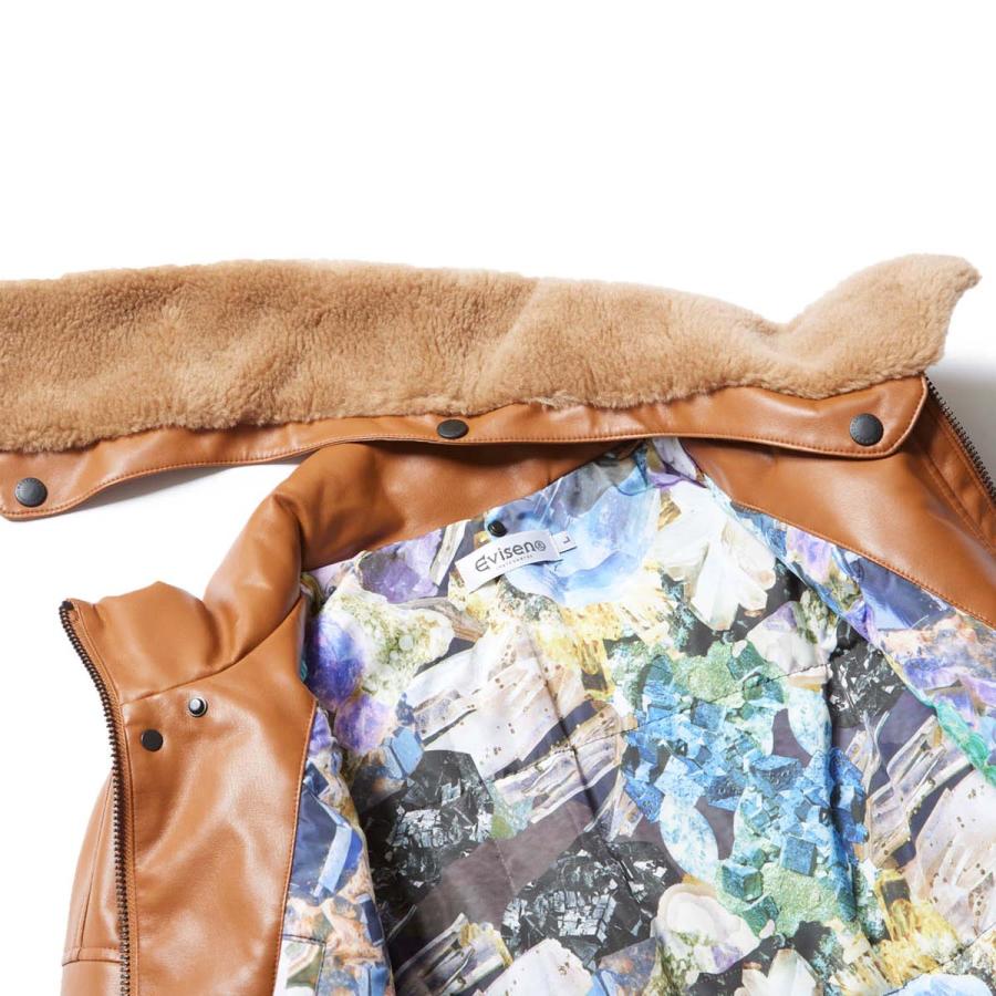 Evisen Skateboards EVISEN 2-WAY COLLAR LEATHER DOWN JACKET Evisen Skateboards EVISEN 2-WAY COLLAR LEATHER DOWN JACKET