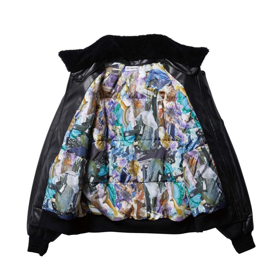 Evisen Skateboards EVISEN 2-WAY COLLAR LEATHER DOWN JACKET Evisen Skateboards EVISEN 2-WAY COLLAR LEATHER DOWN JACKET