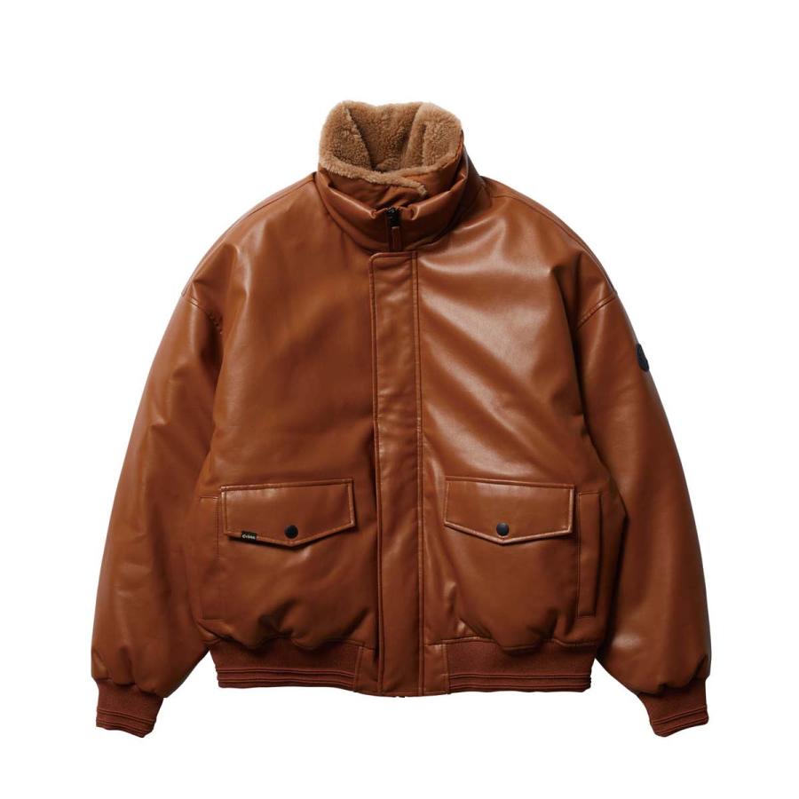 EVISEN 2-WAY COLLAR LEATHER DOWN JACKET エビセン ダウンジャケット :7737:ODDBALL ...