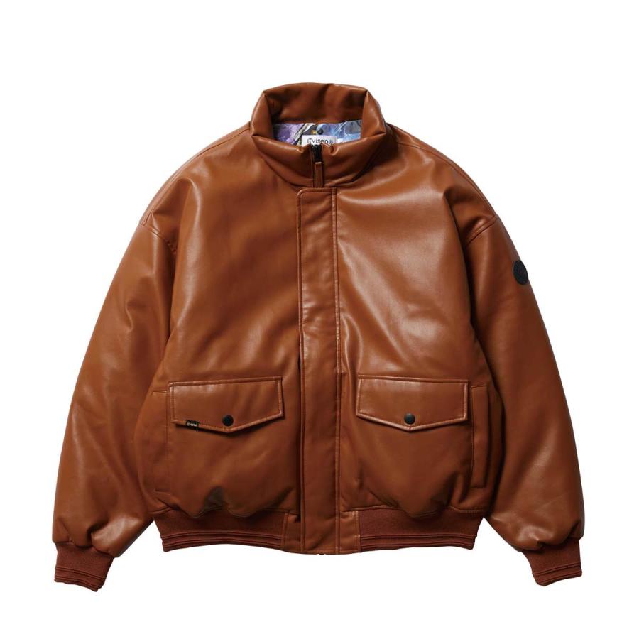 Evisen Skateboards EVISEN 2-WAY COLLAR LEATHER DOWN JACKET Evisen Skateboards EVISEN 2-WAY COLLAR LEATHER DOWN JACKET