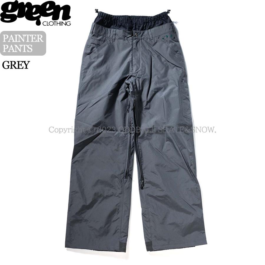 23-24 GREEN CLOTHING PAINTER PANTS Grey グリーンクロージング 