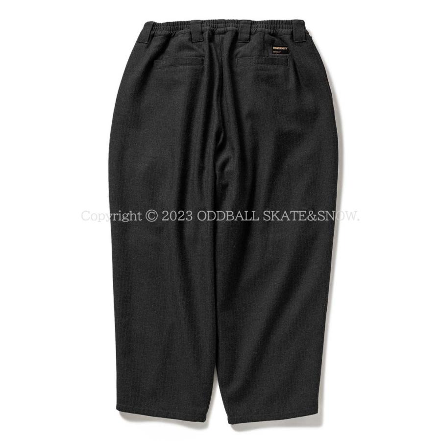 タイトブース TBPR Tightbooth WOOL HERRINGBONE BALLOON PANTS Black ウール ヘリンボーン バルーンパンツ｜oddball-skate-snow｜02