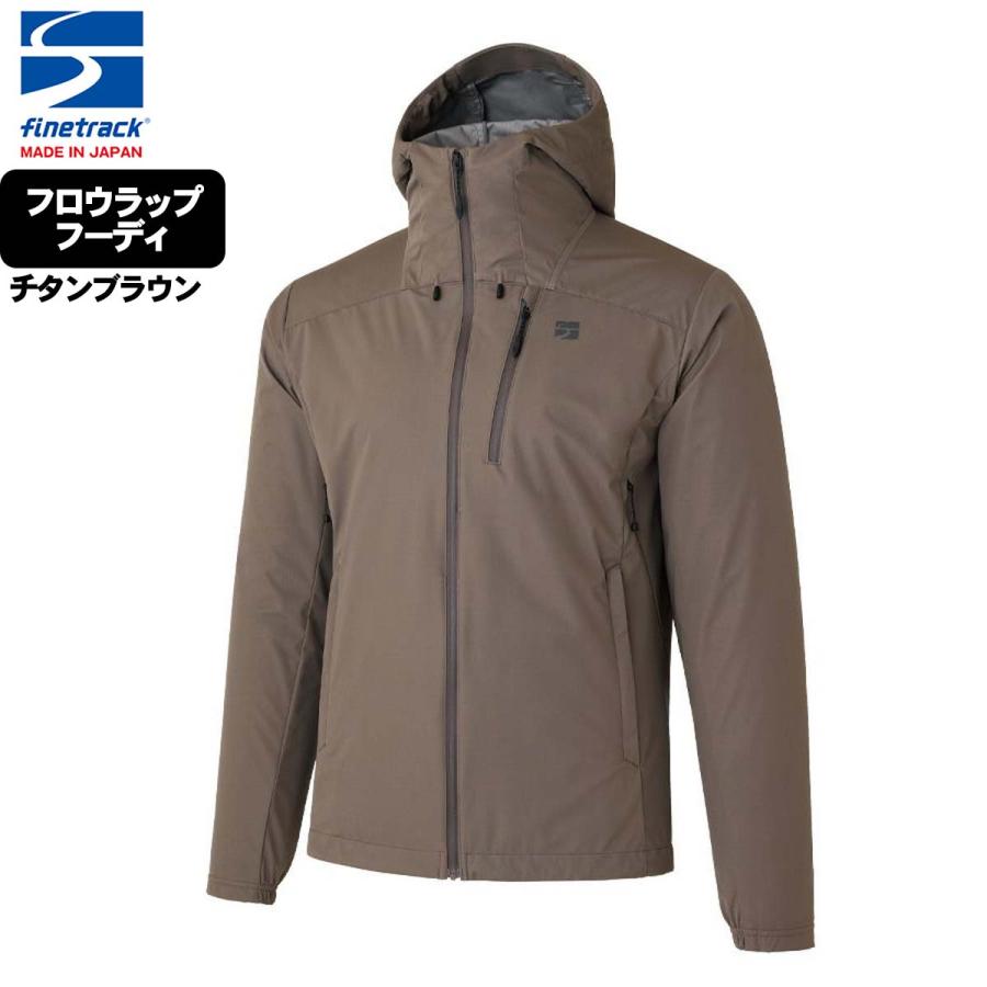 ファイントラック finetrack メンズ フロウラップフーディ チタン 