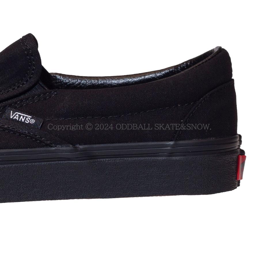 バンズ クラッシック スリッポン ブラック US企画 VANS CLASSIC SLIP-ON Black/Black VN000EYEBKA｜oddball-skate-snow｜03