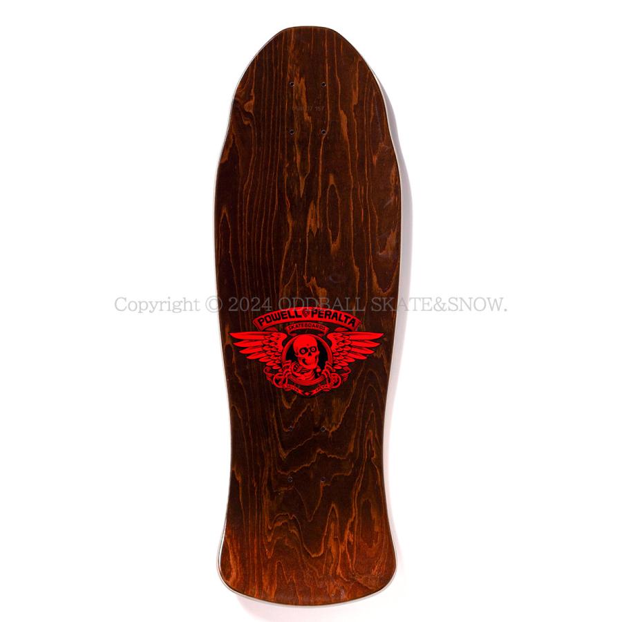 パウエルペラルタ キャバレロ オールドスクール スケボー デッキ 9.625インチ POWELL PERALTA CAB STREET RED BROWN 9.625｜oddball-skate-snow｜05