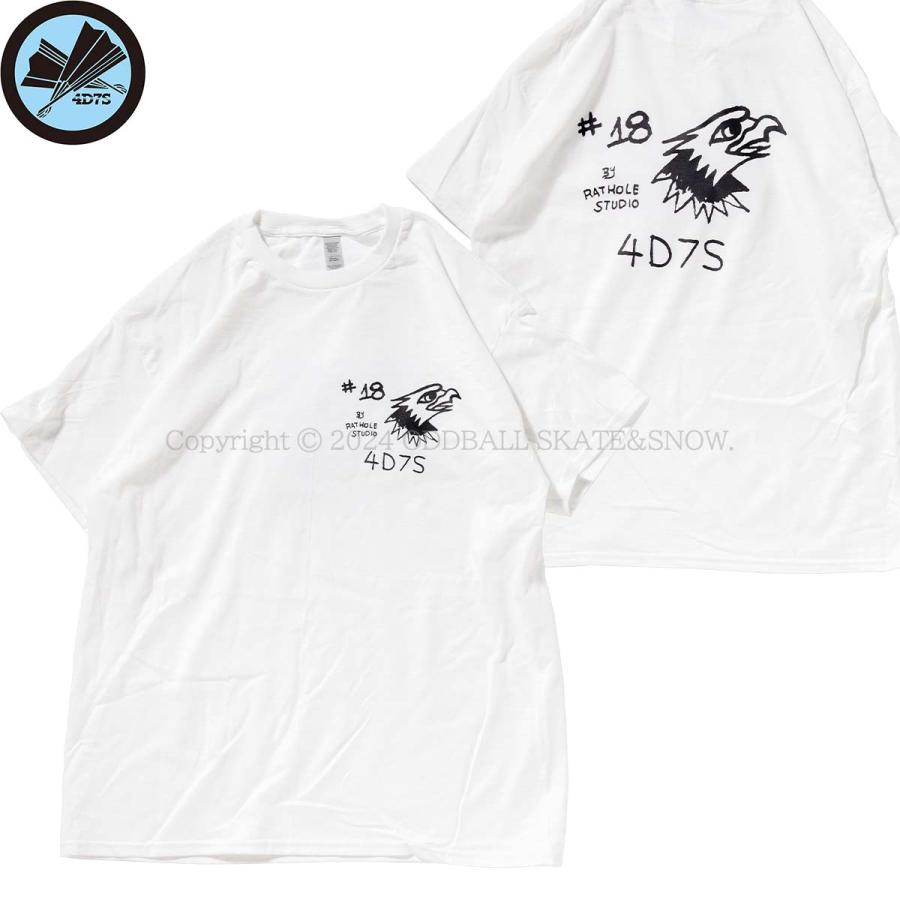 4D7S #18 S/S TEE white By RatHoleStudio ホデナス Tシャツ : ODDBALL