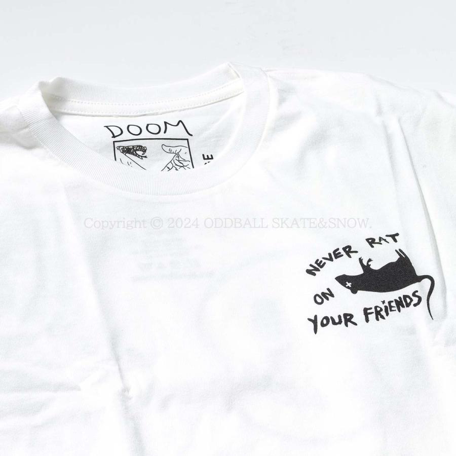 ドゥームセイヤーズ Tシャツ DOOM SAYERS Never Rat S/S Tee WHITE 