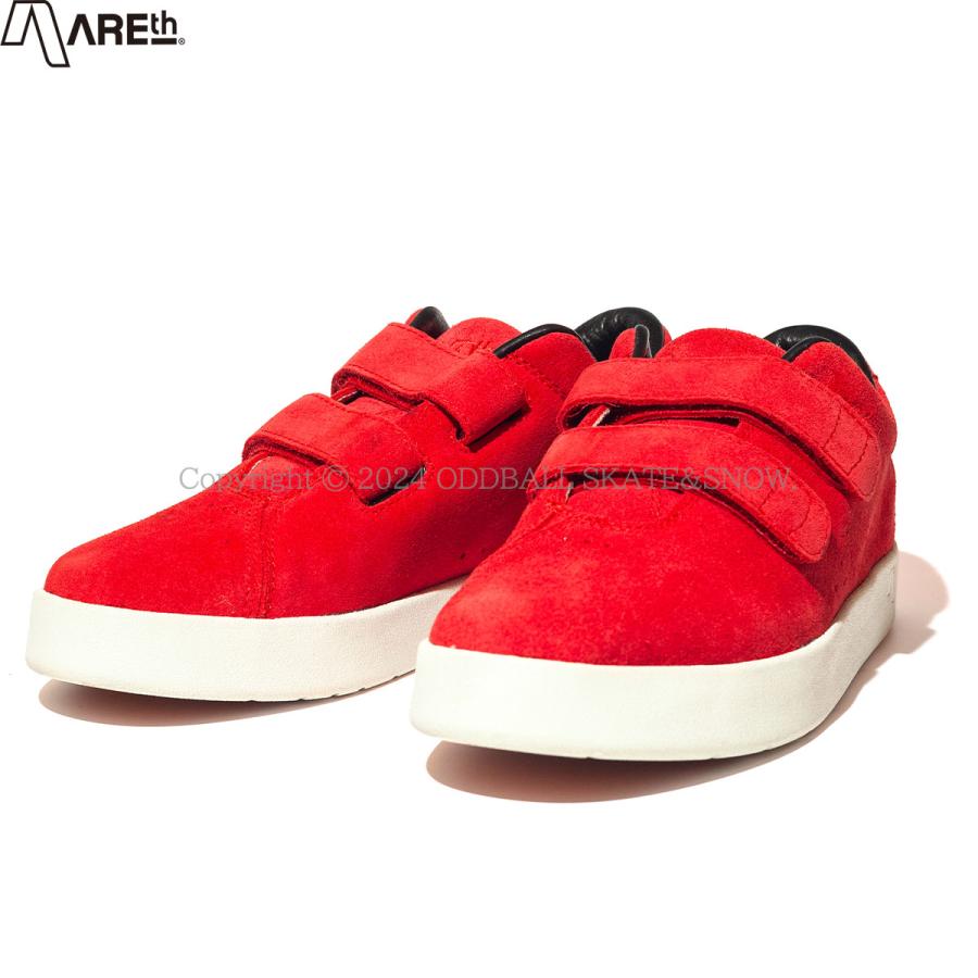 AREth（アース） スケボー シューズ AREth 2024 LATE I VELCRO RED