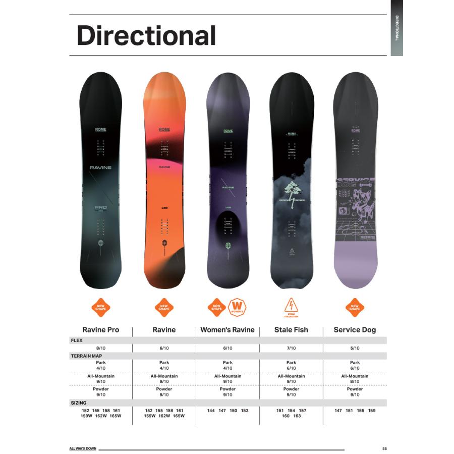 ROME SDS 早期予約 25-26 ROME SNOWBOARDS WOMEN'S RAVINE ローム