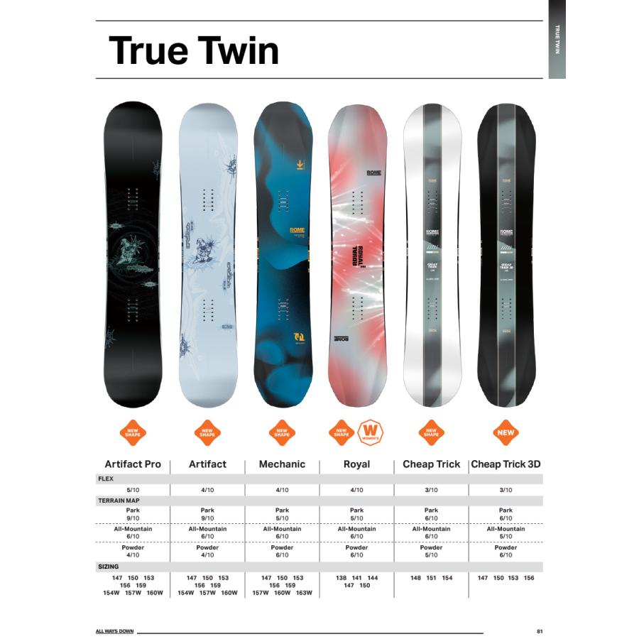 ROME SDS 早期予約 25-26 ROME SNOWBOARDS ARTIFACT ローム