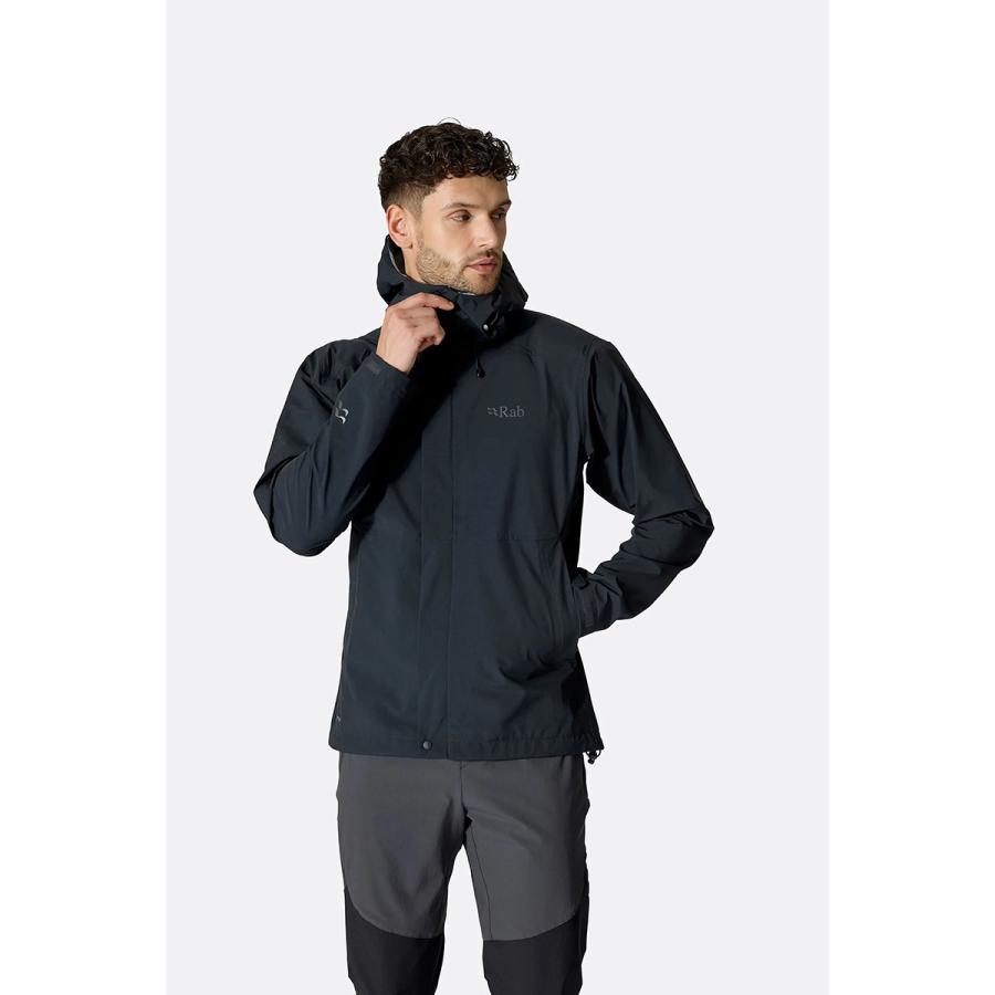 Rab Firewall Mountain Jacket サイズJP-L 黒 Rab（ラブ） RAB MEN'S FIREWALL WATERPROOF JACKET レインウエア
