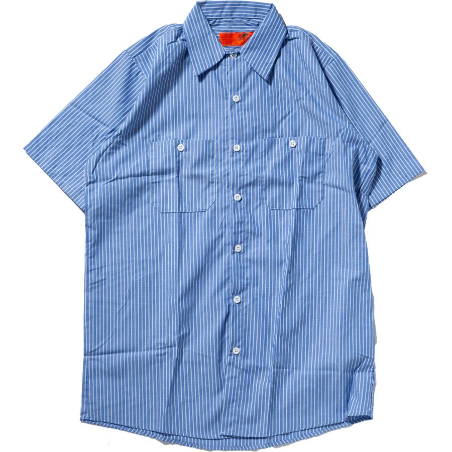 RED KAP（レッドキャップ） 半袖 ワークシャツ ストライプ RED KAP