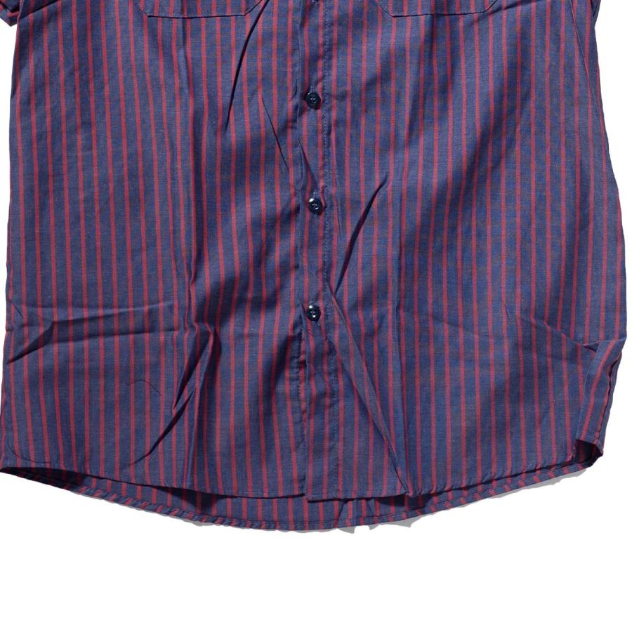 RED KAP（レッドキャップ） 半袖 ワークシャツ ストライプ RED KAP