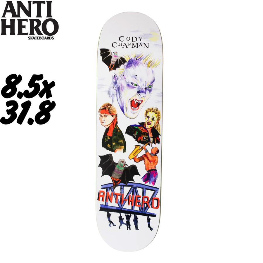 ANTIHERO（アンタイヒーロー） 8.5インチ スケボー デッキ ANTI HERO