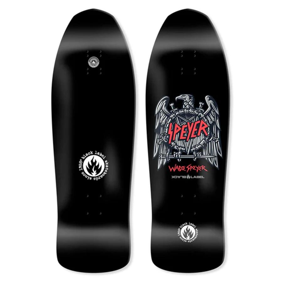 ブラックレーベル 10.0インチ X2シェイプ スケボー デッキ BLACK LABEL