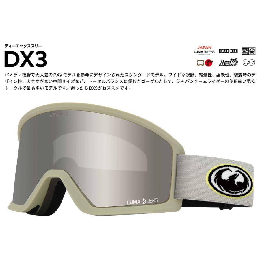 早い者勝ち最終値下 スノボー ゴーグル ドラゴン ドラゴン（DRAGON） スノーボード ゴーグル 24-25 DRAGON DX3 L