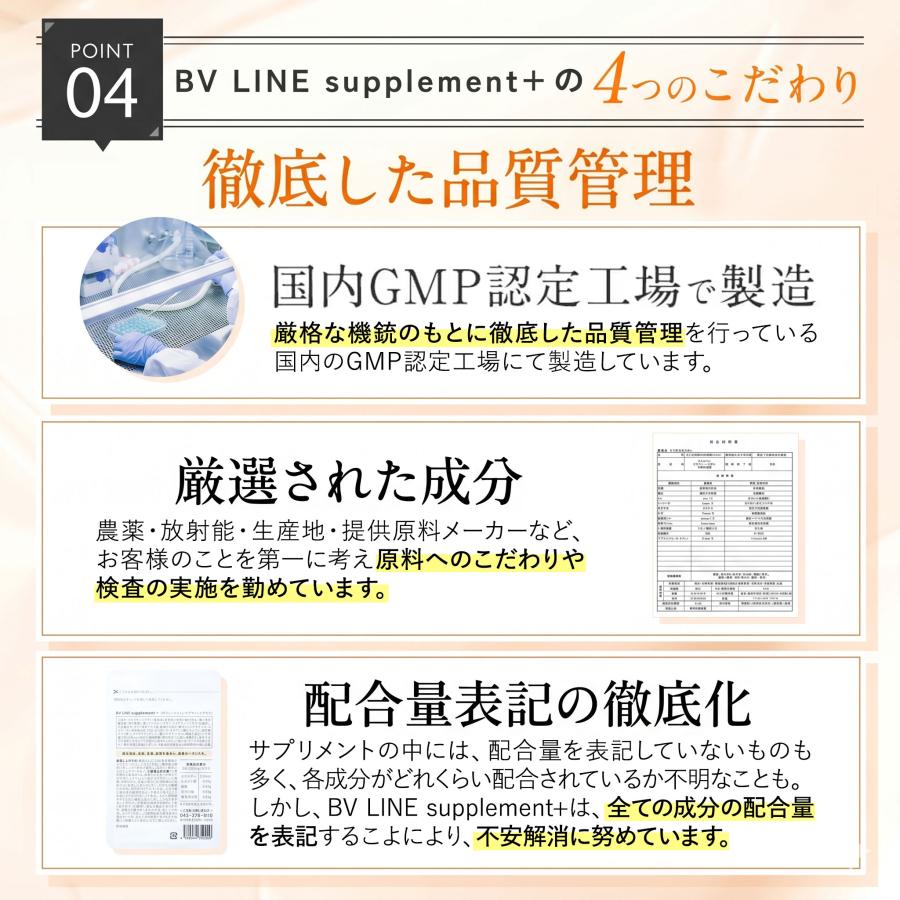 ボディケア サプリ cellnote. BV LINE supplement+ 60粒入 お得な3個