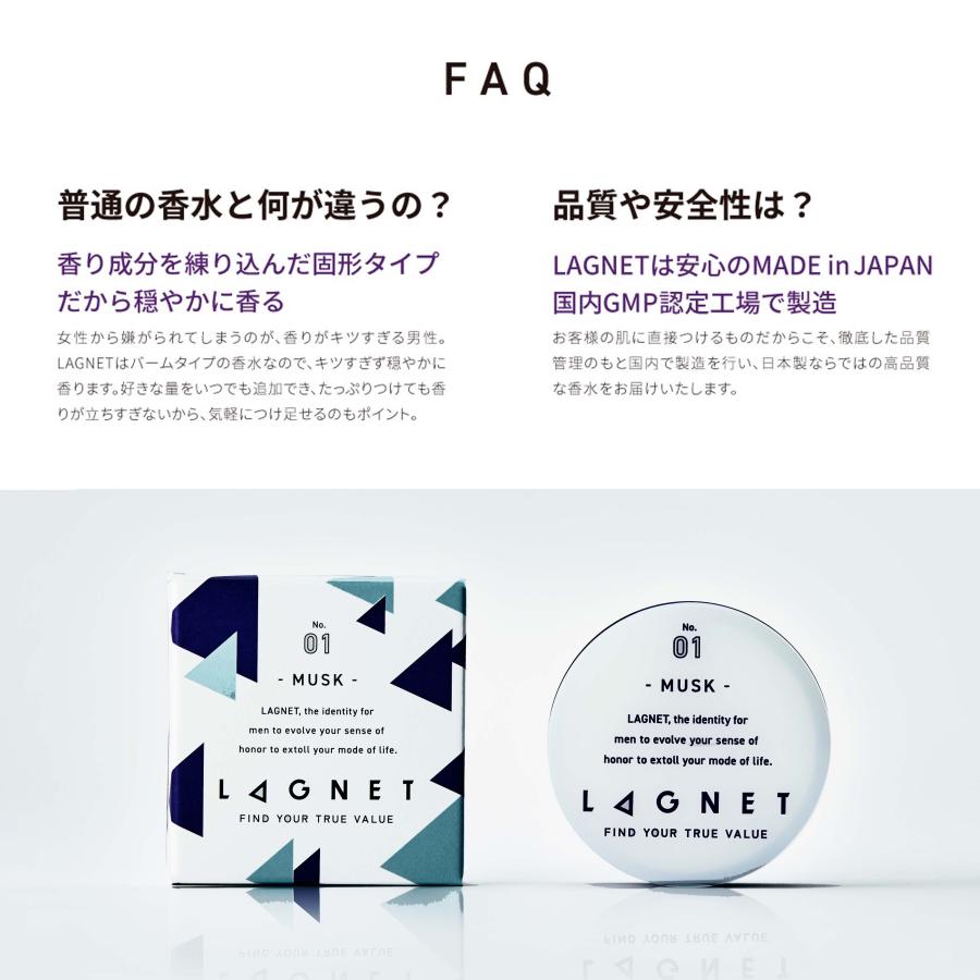 ニオイケアセット LAGNET ソリッドパフューム（練り香水 ムスクの香り