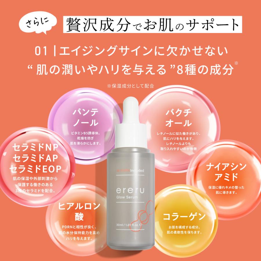 PDRN 配合 美容液 ereru エレル WPDRN グロウセラム 30mL 動物性