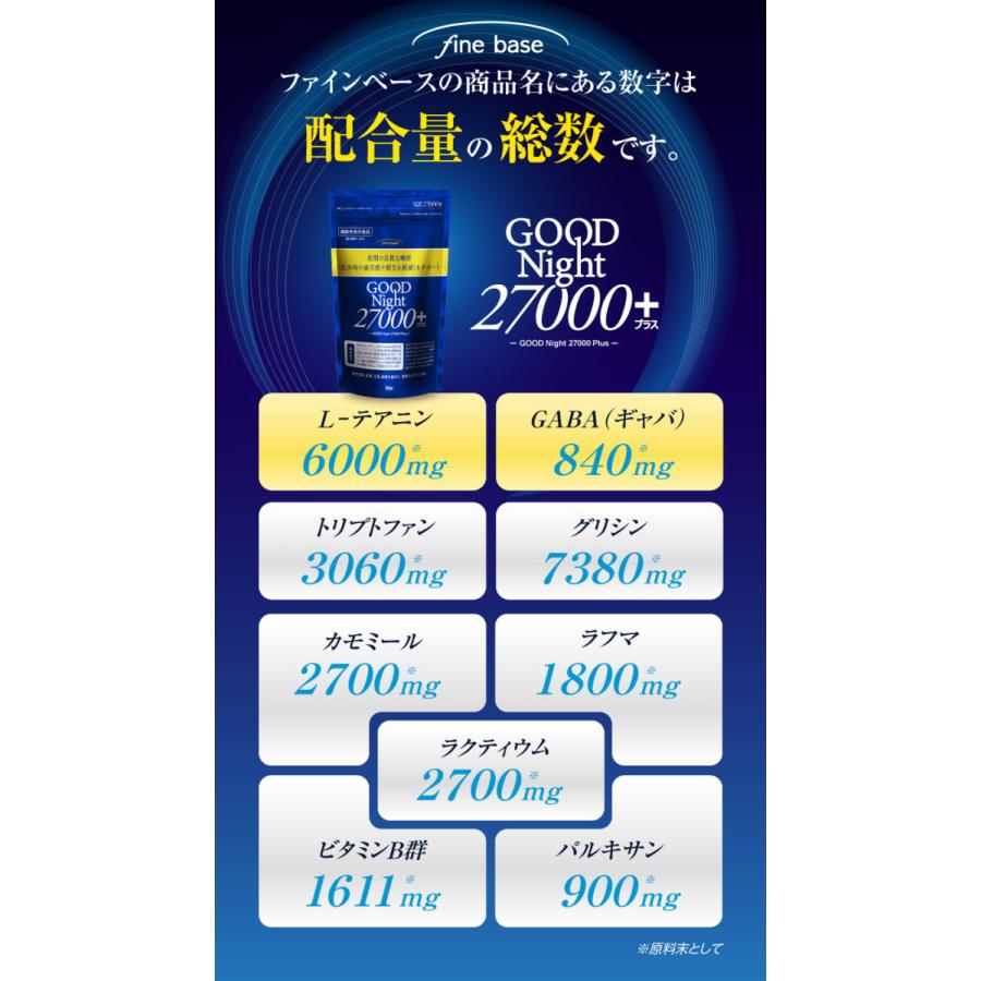 睡眠 サポート サプリ グッドナイト27000+ 送料無料 機能性表示食品｜odecomart｜06