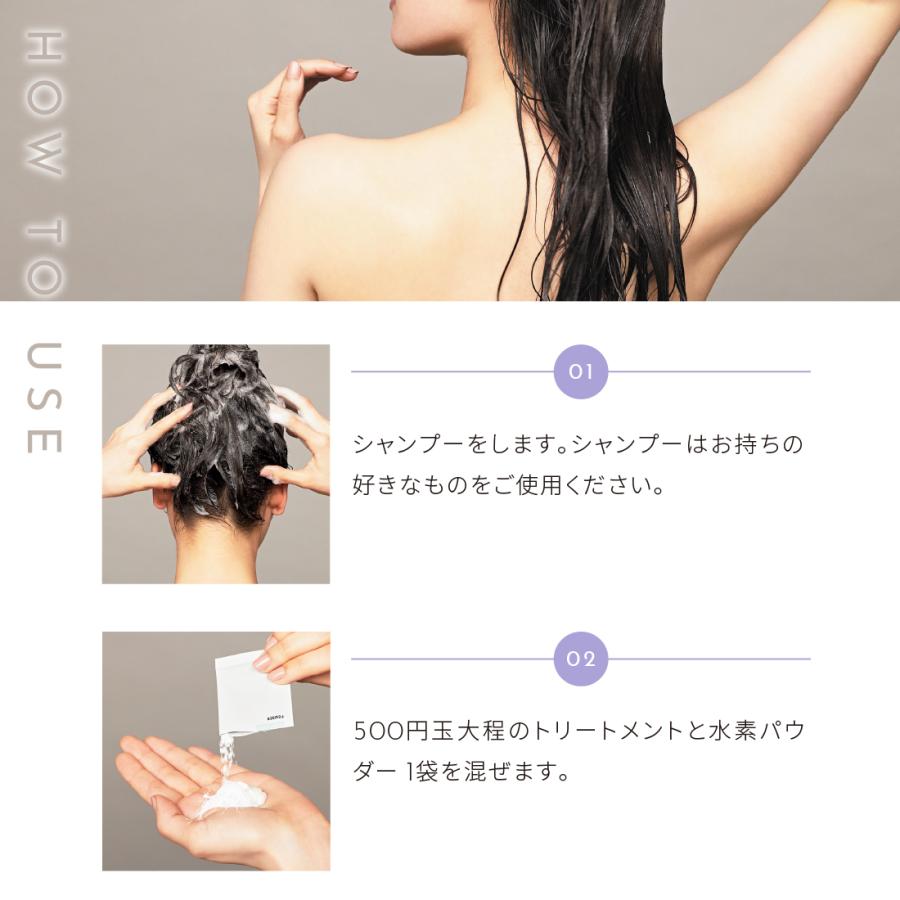 H2 ONEST 水素トリートメント 水素パウダー (8包入) 2個セット 5%OFF