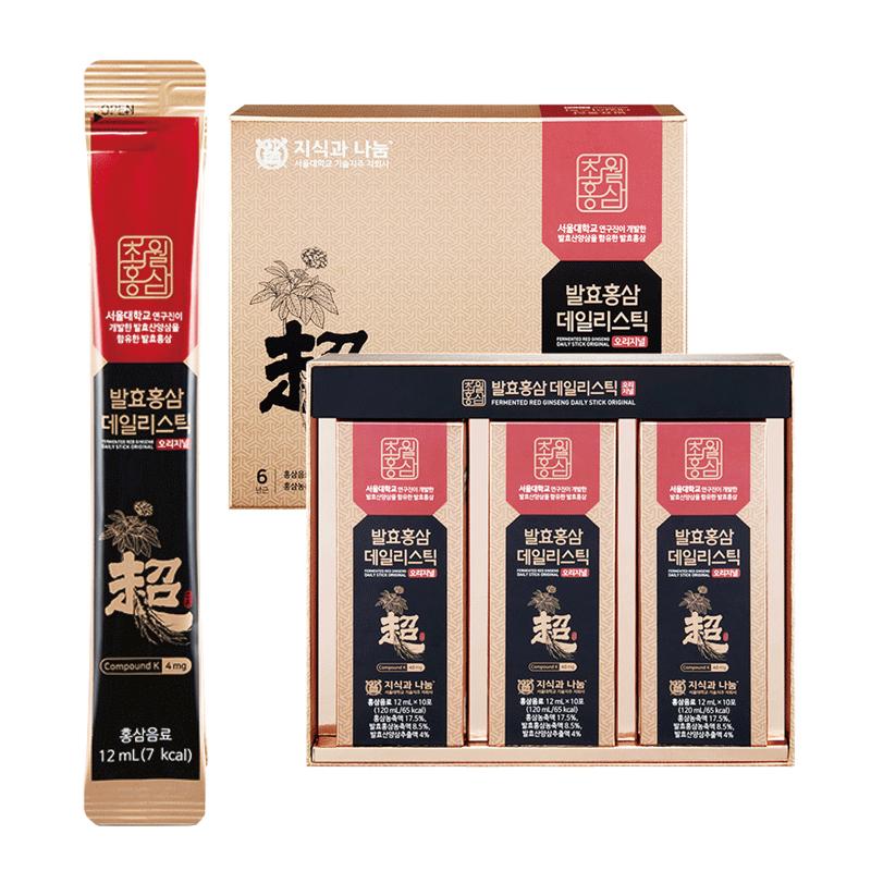 発酵紅参デイリースティックオリジナル 360mL 超越紅参 発酵紅参デイリースティックオリジナル 360ml（12ml×30包）30